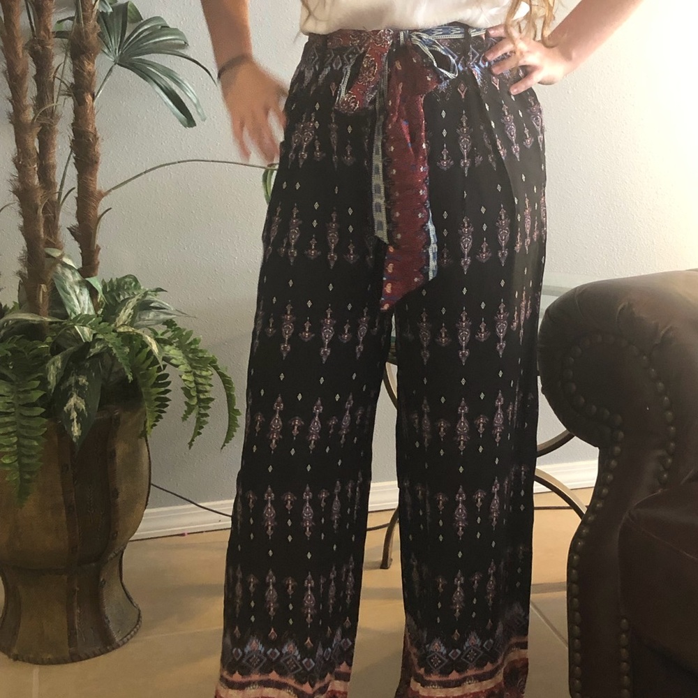 Rayon print pants